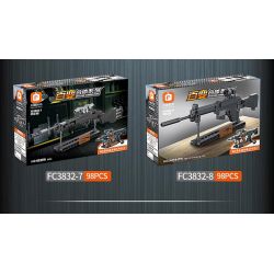 FORANGE FC3832 3832 non  SÚNG TRƯỜNG TẤN CÔNG 8. bộ đồ chơi xếp lắp ráp ghép mô hình Gun 807 khối