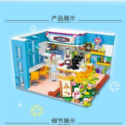 ZHEGAO DZ6024 6024 non  NGÔN NGỮ BĂNG GIỮA HOA bộ đồ chơi xếp lắp ráp ghép mô hình Creator Sáng Tạo 590 khối