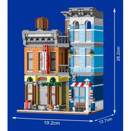 MorkModel 20104 Mork Model 20104 non  VĂN PHÒNG THÁM TỬ bộ đồ chơi xếp lắp ráp ghép mô hình Modular Buildings Mô Hình Nhà Cửa 1160 khối