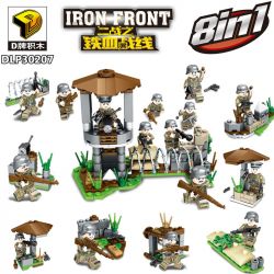 DUO LE PIN DLP30207 30207 non  THẾ CHIẾN II IRON BLOOD FRONT MINIFIGURES 8 LOẠI bộ đồ chơi xếp lắp ráp ghép mô hình Collectable Minifigures IRON FRONT Búp Bê Sưu Tầm