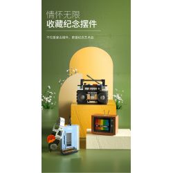 JAKI JK8213 8213 non  BẢNG ĐIỀU KHIỂN TRÒ CHƠI MÀU ĐỎ VÀ TRẮNG NĂM 1983 bộ đồ chơi xếp lắp ráp ghép mô hình RED & WHITE GAME CONSOLE