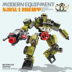 Kazi KY84129 84129 non  MECHA THÔNG MINH CHIẾN BINH DONGFENG bộ đồ chơi xếp lắp ráp ghép mô hình 283 khối