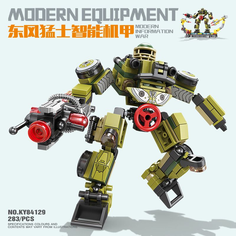 Kazi KY84129 84129 non  MECHA THÔNG MINH CHIẾN BINH DONGFENG bộ đồ chơi xếp lắp ráp ghép mô hình 283 khối