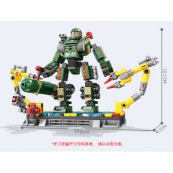 Kazi KY84126 84126 non  CƠ KHÍ TÊN LỬA DONGFENG 41 bộ đồ chơi xếp lắp ráp ghép mô hình 288 khối