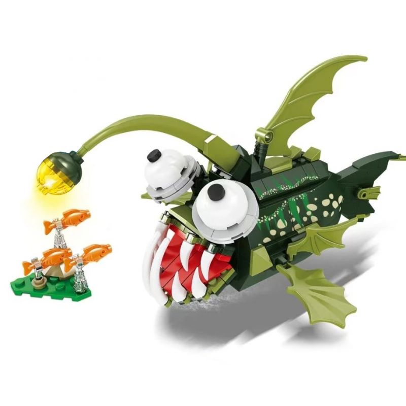 Kazi KY80051 80051 non  THẾ GIỚI BIỂN CÁ ĐÈN LỒNG bộ đồ chơi xếp lắp ráp ghép mô hình Creator OCEAN Sáng Tạo 227 khối