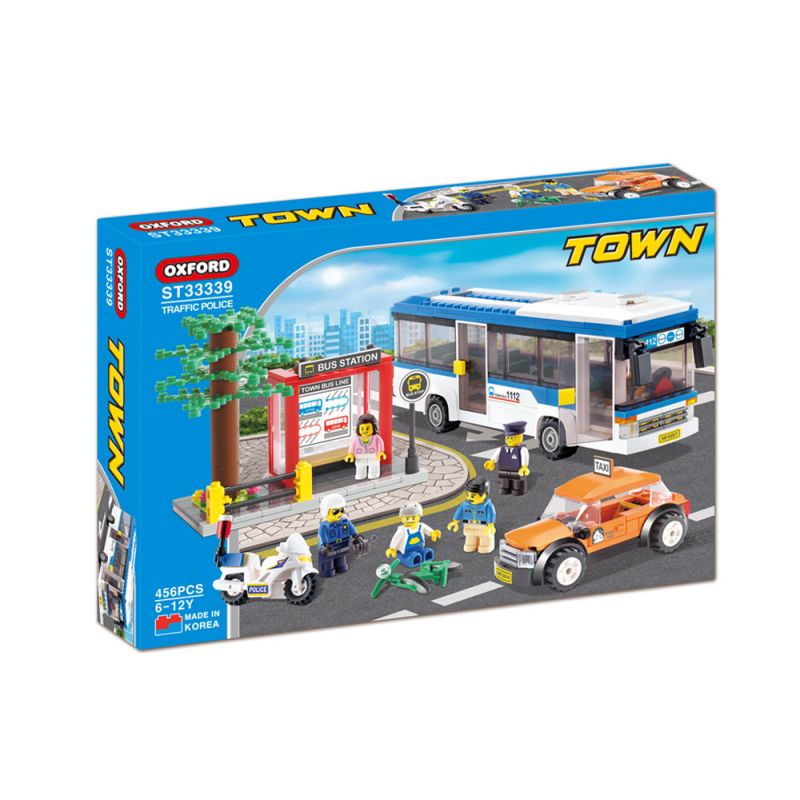 OXFORD ST33339 33339 non  CẢNH SÁT GIAO THÔNG bộ đồ chơi xếp lắp ráp ghép mô hình City TRAFFIC POLICE Thành Phố 456 khối