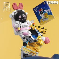QIZHILE E01010 01010 non  PHI HÀNH GIA KHÔNG GIAN CÔ GÁI TRƯỢT VÁN bộ đồ chơi xếp lắp ráp ghép mô hình Space Thám Hiểm Không Gian