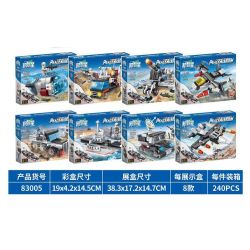 JI ZHIXING 83005 non  SỨ MỆNH HÒA BÌNH HÀNG KHÔNG MẪU HẠM LIÊN HỢP 8 TỔ bộ đồ chơi xếp lắp ráp ghép mô hình Peacemission PEACE MISSION Nhiệm Vụ Gìn Giữ Hòa Bình 862 khối