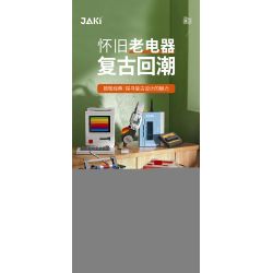 JAKI JK8210 8210 non  1970 TIVI MÀU NỘI ĐỊA bộ đồ chơi xếp lắp ráp ghép mô hình COLOR TELEVISION