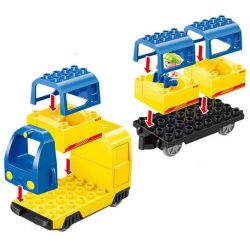 HUIMEI STAR CITY XING DOU CHENG HM315 Xếp hình kiểu    Train Super Pack 3-in-1 Tàu Hỏa động Cơ Pin Xanh Da Trời Chạy Và Ray Có Cầu Vượt 157 khối có động cơ pin