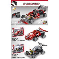 QIZHILE 6047-1 6047-2 non  QUÁN TÍNH bộ đồ chơi xếp lắp ráp ghép mô hình  SPEED RACER Kỹ Thuật Công Nghệ Cao Mô Hình Phương Tiện 402 khối