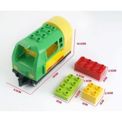 HUIMEI STAR CITY XING DOU CHENG HM315 Xếp hình kiểu    Train Super Pack 3-in-1 Tàu Hỏa động Cơ Pin Xanh Da Trời Chạy Và Ray Có Cầu Vượt 157 khối có động cơ pin