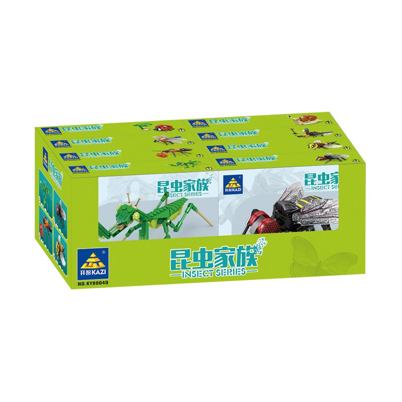 Kazi KY80040 80040 MINGDI LEIBAO K0375 0375 non  HỌ CÔN TRÙNG 8 MẪU BỌ NGỰA RUỒI KIẾN ONG CHUỒN ĐOM ĐÓM RÙA ỐC SÊN bộ đồ chơi xếp lắp ráp ghép mô hình Creator INSECT Sáng Tạo 692 khối