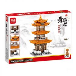 MINGDI K235 non  4 KIỂU KIẾN ?​TRÚC CỔ ĐIỂN bộ đồ chơi xếp lắp ráp ghép mô hình Buildings 751 khối