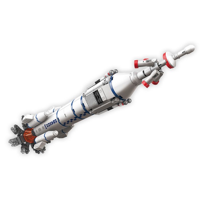 JAKI JK9101 9101 non  SHENLONG SỐ 1 PHÓNG TÊN LỬA bộ đồ chơi xếp lắp ráp ghép mô hình SPACE QIEST ROCKET DRAGON 01 310 khối