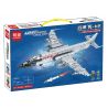 MINGDI K0151 0151 non  "THẦN CHIẾN TRANH" - BOOM TRUNG QUỐC 6K MÁY BAY NÉM BOM TỪ XA bộ đồ chơi xếp lắp ráp ghép mô hình Military Army XIAN H-6 STRATEGIC BOMBER Quân Sự Bộ Đội 570 khối