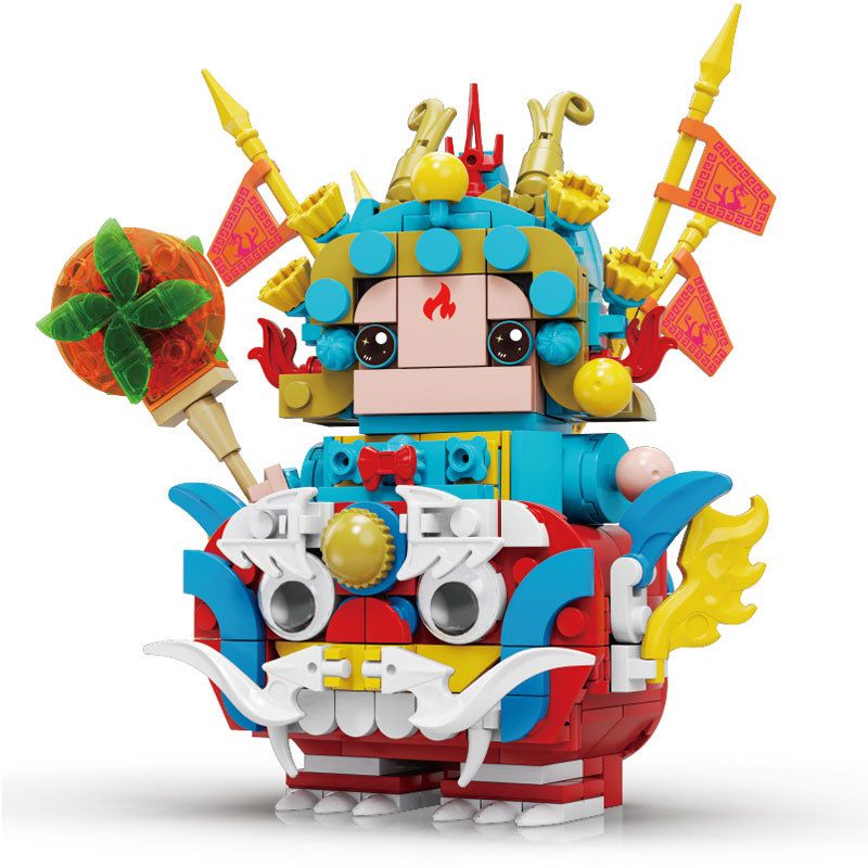 KAIDO KD99005-2 99005-2 non  XU HƯỚNG CẦU MAY QUỐC GIA RỒNG BAY CƯỠI TÀI LỘC ÔNG LONG ER bộ đồ chơi xếp lắp ráp ghép mô hình Chinese Traditional Festivals Lễ Hội Cổ Truyền