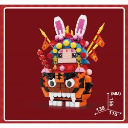 KAIDO KD99005-2 99005-2 non  XU HƯỚNG CẦU MAY QUỐC GIA RỒNG BAY CƯỠI TÀI LỘC ÔNG LONG ER bộ đồ chơi xếp lắp ráp ghép mô hình Chinese Traditional Festivals Lễ Hội Cổ Truyền