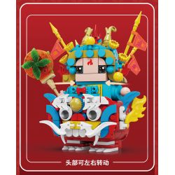 KAIDO KD99005-2 99005-2 non  XU HƯỚNG CẦU MAY QUỐC GIA RỒNG BAY CƯỠI TÀI LỘC ÔNG LONG ER bộ đồ chơi xếp lắp ráp ghép mô hình Chinese Traditional Festivals Lễ Hội Cổ Truyền