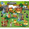 ZHEGAO QL0578 0578 non  THẾ GIỚI VUÔNG 4. bộ đồ chơi xếp lắp ráp ghép mô hình Minecraft Game Xây Dựng 499 khối