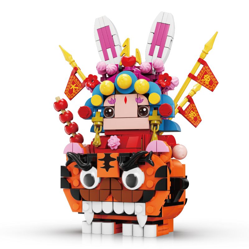 KAIDO KD99005-1 99005-1 non  XU HƯỚNG CẦU MAY TOÀN QUỐC KHOE THỎ ĐẠI THẦN CHÚA bộ đồ chơi xếp lắp ráp ghép mô hình Chinese Traditional Festivals Lễ Hội Cổ Truyền