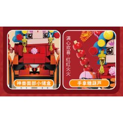 KAIDO KD99005-1 99005-1 non  XU HƯỚNG CẦU MAY TOÀN QUỐC KHOE THỎ ĐẠI THẦN CHÚA bộ đồ chơi xếp lắp ráp ghép mô hình Chinese Traditional Festivals Lễ Hội Cổ Truyền