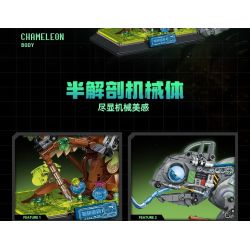 TOPTOY TC2102 2102 non  SÁNG TẠO CƠ KHÍ ĐỘNG BẠCH TUỘC KHÔNG GIAN bộ đồ chơi xếp lắp ráp ghép mô hình MK.T03