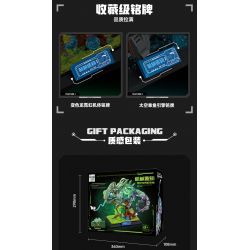 TOPTOY TC2101 2101 non  SÁNG TẠO CƠ KHÍ THỂ TẮC KÈ HOA NEON bộ đồ chơi xếp lắp ráp ghép mô hình MK.T02