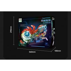 TOPTOY TC2101 2101 non  SÁNG TẠO CƠ KHÍ THỂ TẮC KÈ HOA NEON bộ đồ chơi xếp lắp ráp ghép mô hình MK.T02