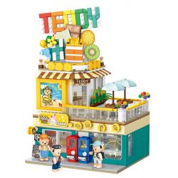 INBRIXX 881102 non  CỬA HÀNG TIỆN LỢI TEDDY bộ đồ chơi xếp lắp ráp ghép mô hình TEDDY BEAR 1156 khối