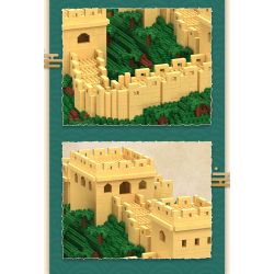 MOYU BLOCK MY92005 92005 non  VẠN LÝ TRƯỜNG THÀNH GIA DỤC QUAN bộ đồ chơi xếp lắp ráp ghép mô hình Buildings THE GREAT WALL 4923 khối