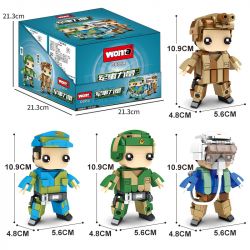 WOMA C0854 0854 non  QUYỀN LỰC QUÂN SỰ 4 HẢI ĐỘI KHÔNG LƯỢNG ĐẶC BIỆT bộ đồ chơi xếp lắp ráp ghép mô hình Military Army THE MILITARY STRENGTH Quân Sự Bộ Đội 732 khối