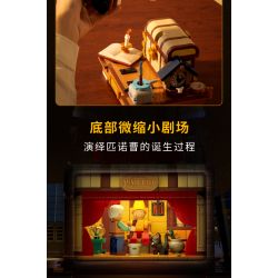 WEKKI 506186 non  NGÀY XỬA XƯA PINOCCHIO bộ đồ chơi xếp lắp ráp ghép mô hình Creator Expert FAIRY TALE TOWN PINOCCHIO Chuyên Gia Sáng Tạo