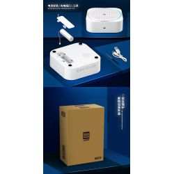 QuanGuan 100228 Quan Guan 100228 non  HỘP NHẠC TÀU HẢI TẶC bộ đồ chơi xếp lắp ráp ghép mô hình Gear STAR SOUND BOX PIRATE BOAT Đồ Lắp Ghép 591 khối