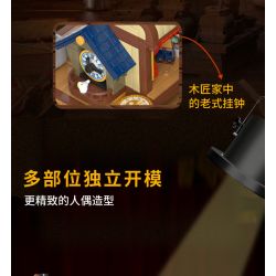 WEKKI 506186 non  NGÀY XỬA XƯA PINOCCHIO bộ đồ chơi xếp lắp ráp ghép mô hình Creator Expert FAIRY TALE TOWN PINOCCHIO Chuyên Gia Sáng Tạo