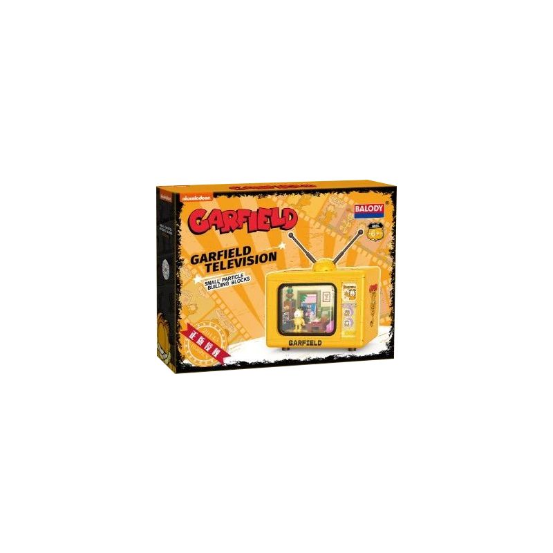 BALODY 20145 non  GARFIELD TV bộ đồ chơi xếp lắp ráp ghép mô hình Movie & Game GARFIELD TELEVISION Phim Và Trò Chơi 1056 khối