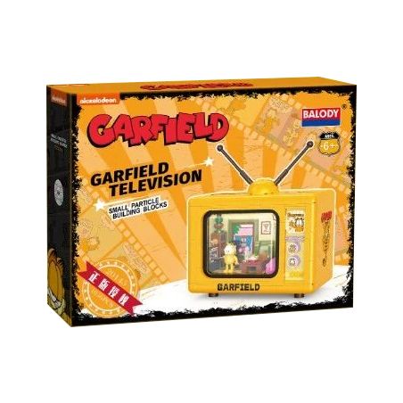 BALODY 20145 non  GARFIELD TV bộ đồ chơi xếp lắp ráp ghép mô hình Movie & Game GARFIELD TELEVISION Phim Và Trò Chơi 1056 khối