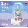 QuanGuan 100221 Quan Guan 100221 non  HỘP NHẠC LÂU ĐÀI XOAY bộ đồ chơi xếp lắp ráp ghép mô hình Gear STAR SOUND BOX ROTATING CASTLE Đồ Lắp Ghép 598 khối
