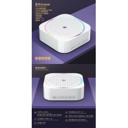 QuanGuan 100221 Quan Guan 100221 non  HỘP NHẠC LÂU ĐÀI XOAY bộ đồ chơi xếp lắp ráp ghép mô hình Gear STAR SOUND BOX ROTATING CASTLE Đồ Lắp Ghép 598 khối