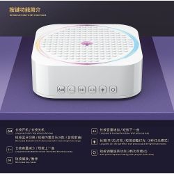 QuanGuan 100221 Quan Guan 100221 non  HỘP NHẠC LÂU ĐÀI XOAY bộ đồ chơi xếp lắp ráp ghép mô hình Gear STAR SOUND BOX ROTATING CASTLE Đồ Lắp Ghép 598 khối