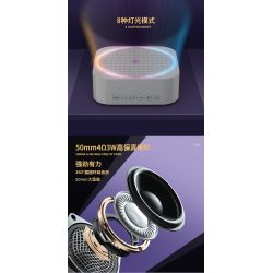 QuanGuan 100221 Quan Guan 100221 non  HỘP NHẠC LÂU ĐÀI XOAY bộ đồ chơi xếp lắp ráp ghép mô hình Gear STAR SOUND BOX ROTATING CASTLE Đồ Lắp Ghép 598 khối