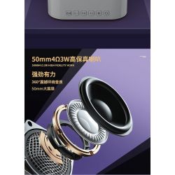 QuanGuan 100221 Quan Guan 100221 non  HỘP NHẠC LÂU ĐÀI XOAY bộ đồ chơi xếp lắp ráp ghép mô hình Gear STAR SOUND BOX ROTATING CASTLE Đồ Lắp Ghép 598 khối