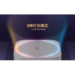 QuanGuan 100221 Quan Guan 100221 non  HỘP NHẠC LÂU ĐÀI XOAY bộ đồ chơi xếp lắp ráp ghép mô hình Gear STAR SOUND BOX ROTATING CASTLE Đồ Lắp Ghép 598 khối