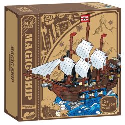 BEAUTY AND 13042 non  SÁCH MA THUẬT CHIẾN HẠM ĐẾ QUỐC bộ đồ chơi xếp lắp ráp ghép mô hình Pirates Of The Caribbean BATTLESHIP Cướp Biển Vùng Caribe 925 khối