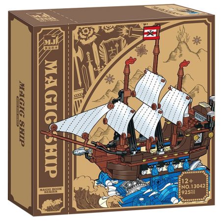 BEAUTY AND 13042 non  SÁCH MA THUẬT CHIẾN HẠM ĐẾ QUỐC bộ đồ chơi xếp lắp ráp ghép mô hình Pirates Of The Caribbean BATTLESHIP Cướp Biển Vùng Caribe 925 khối