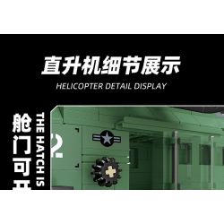 JIESTAR 58008 non  MÁY BAY TRỰC THĂNG CÁNH QUẠT ĐÔI bộ đồ chơi xếp lắp ráp ghép mô hình Computer Games TWIN-ROTOR HELICOPTER Trò Chơi 705 khối