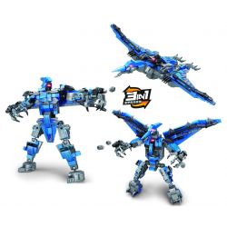Winner 5127 non  ẢO GIÁC bộ đồ chơi xếp lắp ráp ghép mô hình MECHA DINOSAUR 308 khối