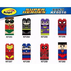 KOPF KF253 KF254 KF255 KF256 KF257 KF258 KF259 KF260 KF6016 6016 non  8 NHÂN VẬT SIÊU ANH HÙNG bộ đồ chơi xếp lắp ráp ghép mô hình Super Heroes Siêu Nhân Anh Hùng