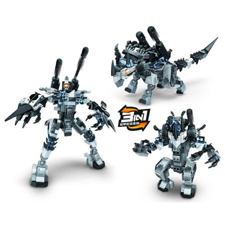 Winner 5126 non  RỒNG TAM GIÁC BẠO LỰC bộ đồ chơi xếp lắp ráp ghép mô hình MECHA DINOSAUR 308 khối