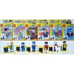 JLB 3D19901 3D19902 3D19903 3D19904 3D19905 3D19906 non  MR. BEAN NHÂN VẬT NHỎ 6 LOẠI bộ đồ chơi xếp lắp ráp ghép mô hình Collectable Minifigures Búp Bê Sưu Tầm
